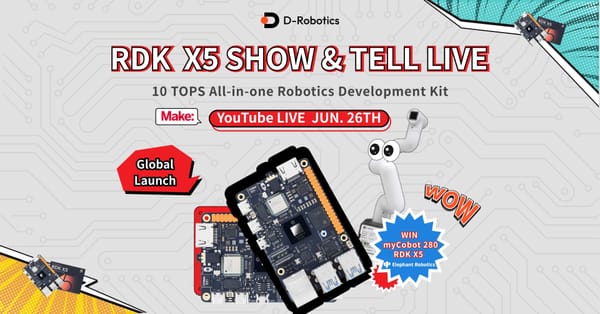 From RDK X5 to Your Robot: Join Make: & D-Robotics' Live Show & Tell